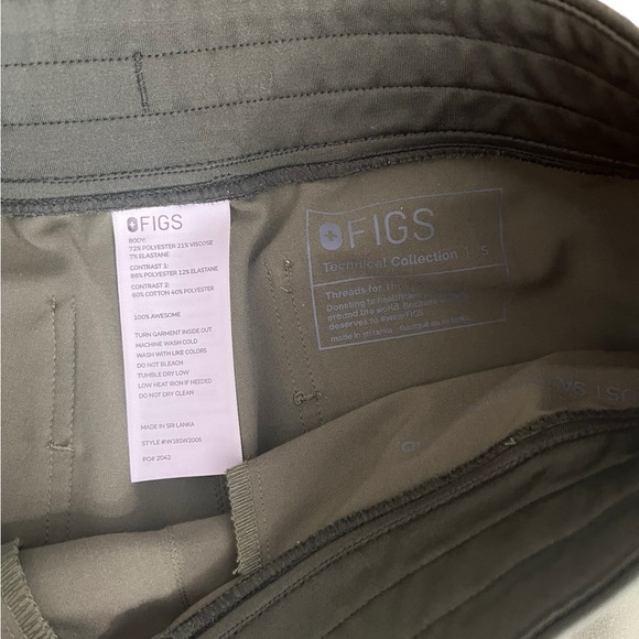 FIGS Limited Edition Zamora Joggers in Dark Olive - SZ S - Picture 5 of 7